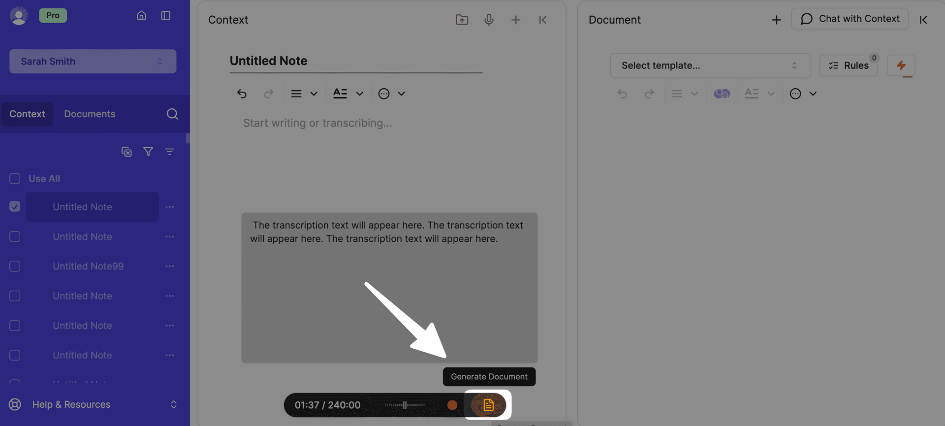 generate lightning bolt in writer