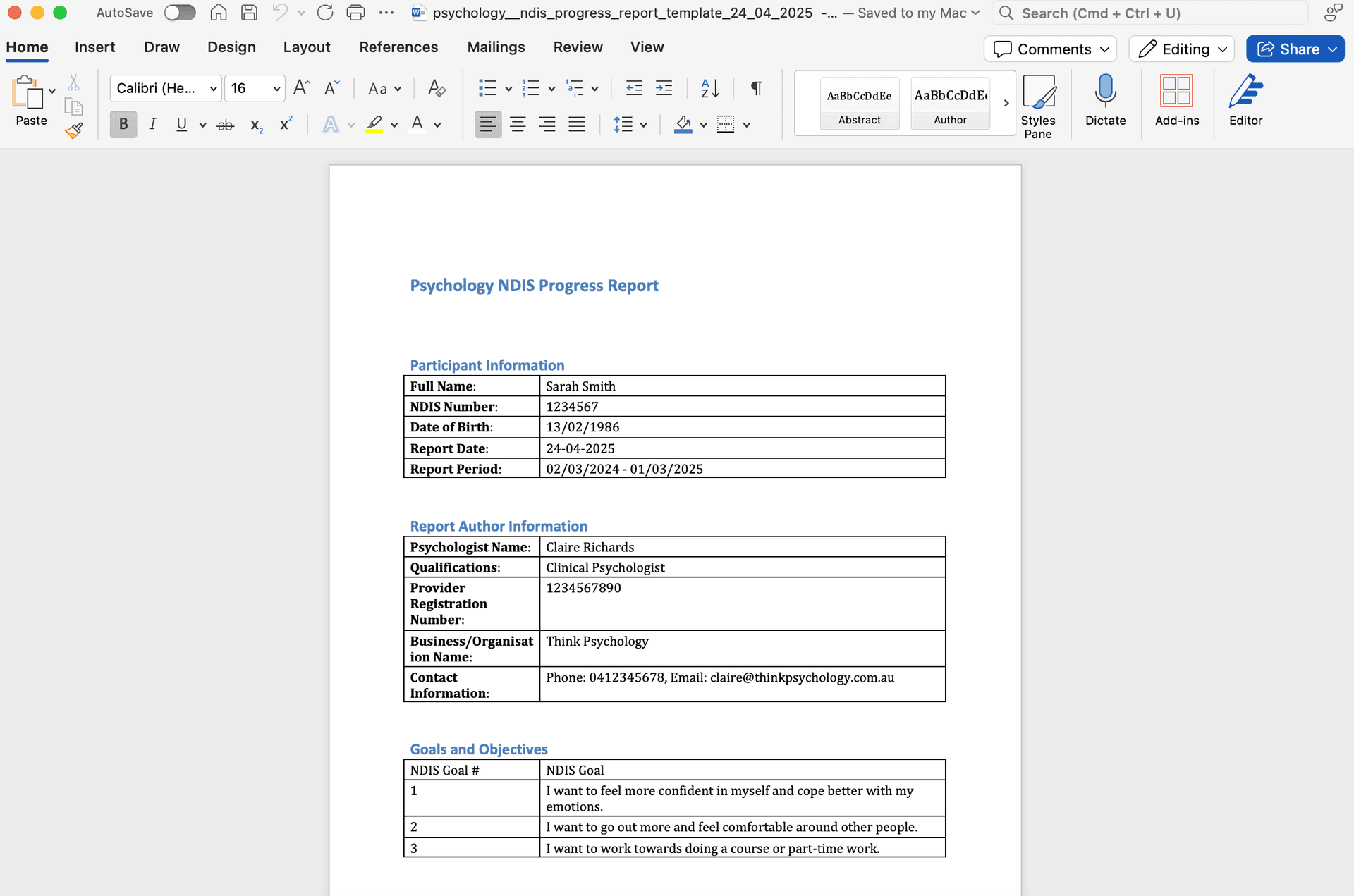exported word doc