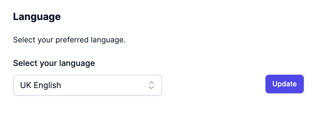 select your preferences