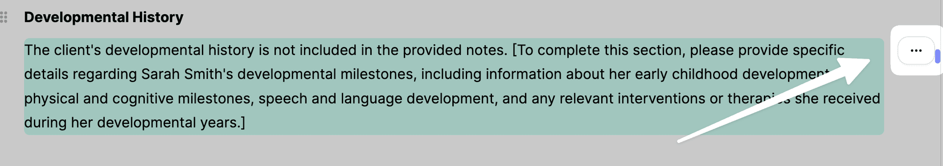 three dots on prompt