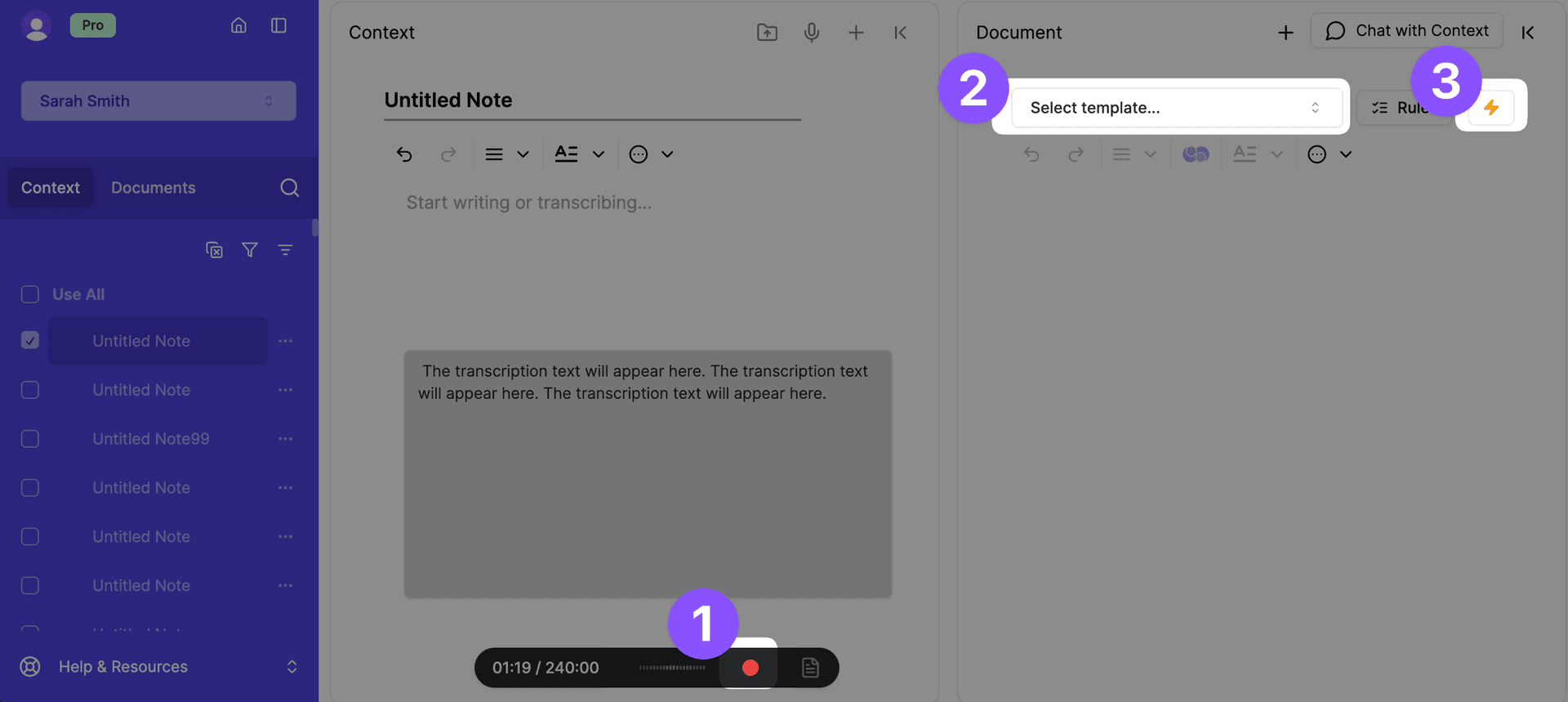 transcription-generate-in-two-clicks